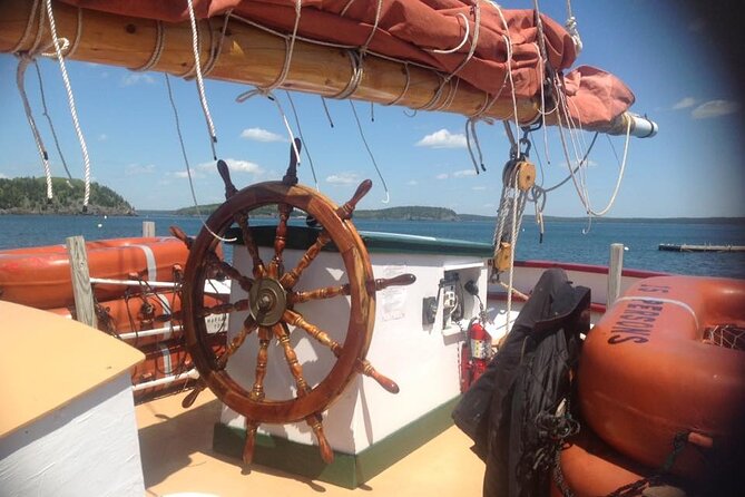 1.5 to 2-Hr Windjammer Sailing Trip in Maine w/ Licensed Captain - Crossing Frenchman Bay toward the Porcupine Islands