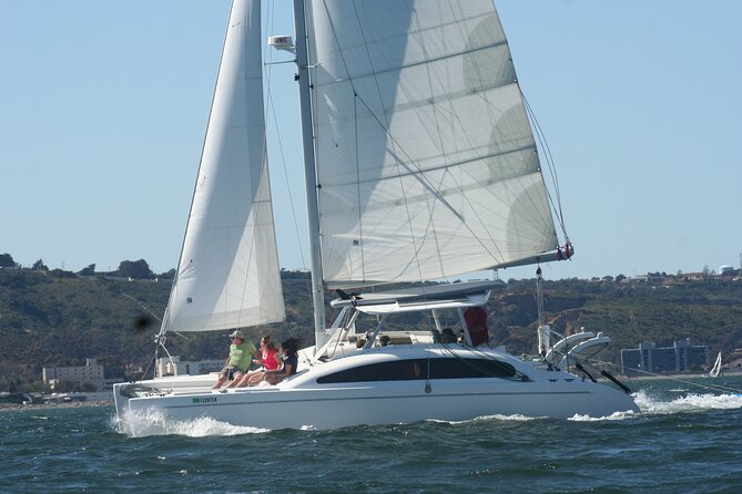 2.5-Hour Small-Group Catamaran Sunset Sail with Drinks - Passing the USS Midway and downtown San Diego