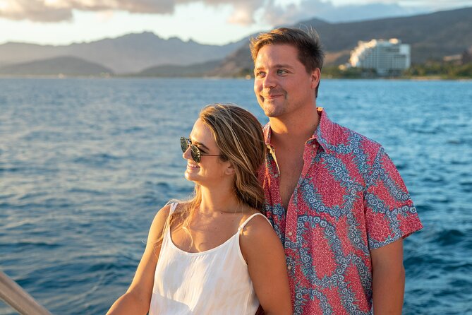 2-Hour Oahu Sunset Catamaran Sail - Shrimp cocktail, charcuterie, and three cocktails