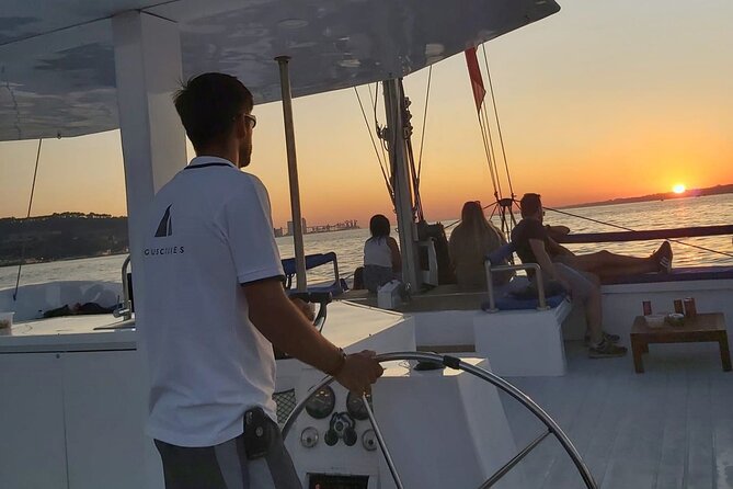2H Private Sailing Catamaran "Vertigo" Tour in Lisbon up to 18pax - Christ the King across the water