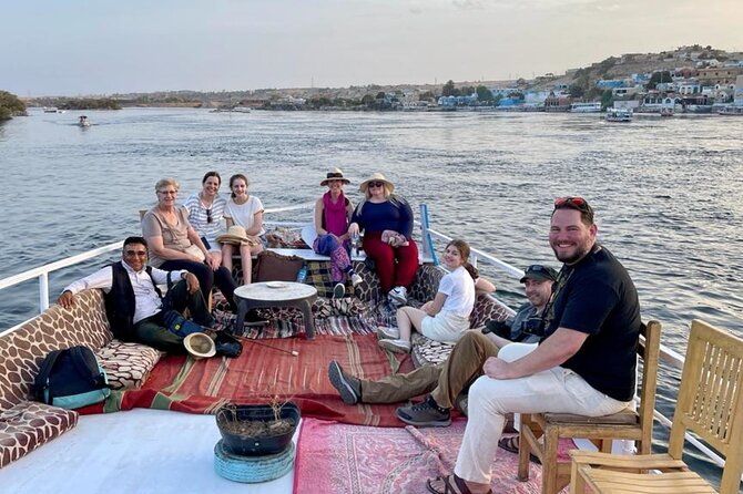 4-Days Nile Cruise sails Aswan to Luxor &Abu Simbel. Balloon tour - Day 1: Aswan, the High Dam, and Philae by motorboat