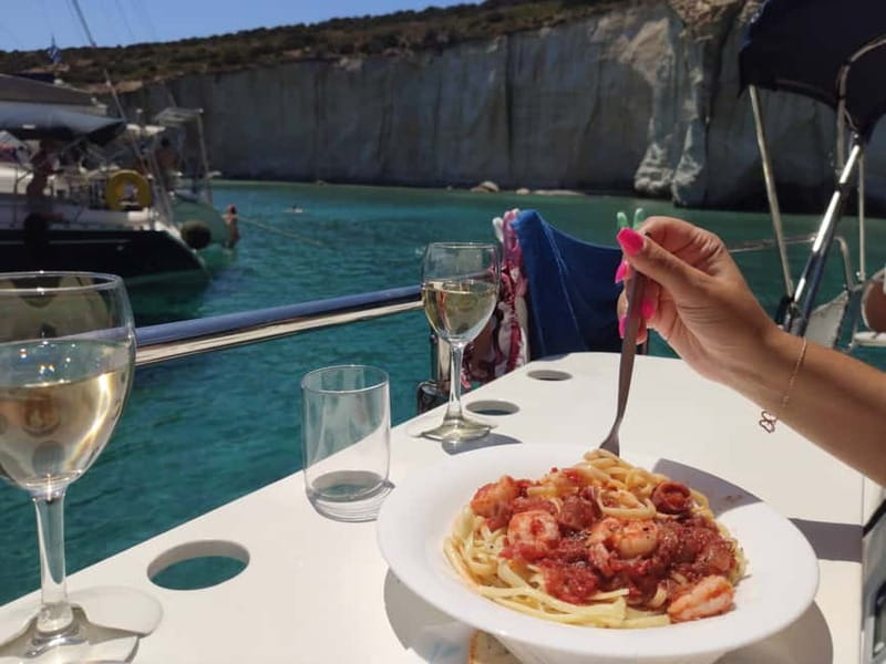 Adamantas: Kleftiko Sailing Cruise with Meal and Swim Stops - Wind changes can alter the route