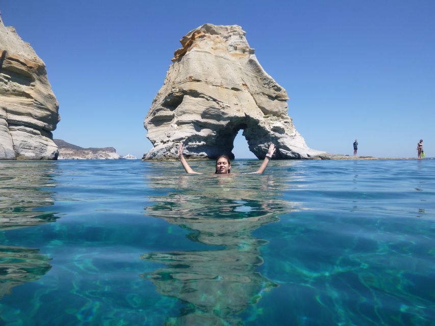 Adamantas: Milos Sightseeing Sailboat Cruise - Sykia Cave, Milos’s biggest cave