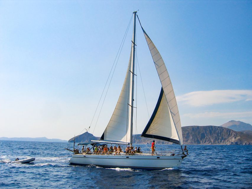 Adamas: Milos & Polyaigos Full-Day Sailboat Tour with Lunch - Key points at a glance