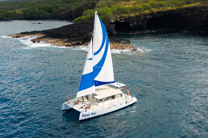 Afternoon Sail & Snorkel to the Captain Cook Monument - Entering Kealakekua Bay with respect