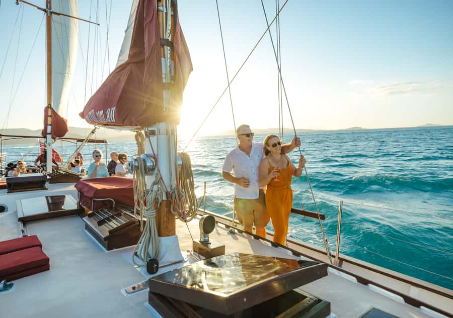 Airlie: Adults Only Sunset Sail with Aperol Spritz/Antipasto - What the adults-only setting changes