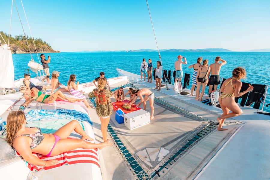 Airlie Beach: 2-Day Whitsunday Islands Sailing Snorkel Tour - Whitehaven Beach Before the Crowds