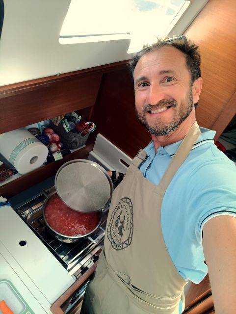 Alghero: Daily Sailing Experience with lunch onboard - Andrea’s role as skipper, host, and cook