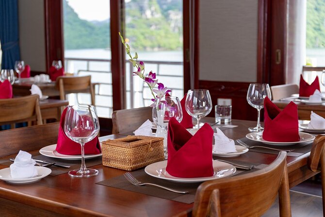 Amazing Sails Cruise - Bai Tu Long Bay Day Tour - Cabin Included - Thien Canh Son Cave at 2:30 pm