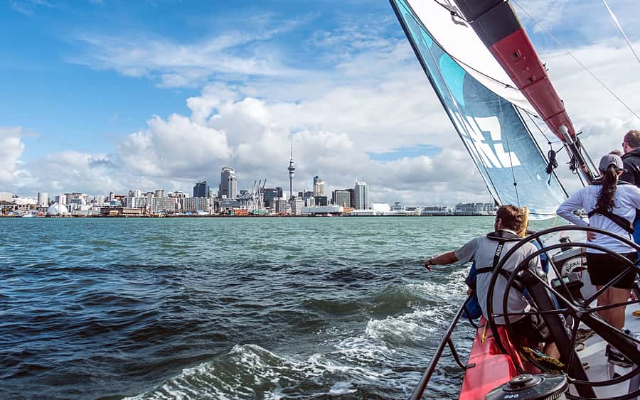 America’s Cup 2-Hour Sailing Experience Waitemata Harbour - Meeting the yacht at Viaduct Harbour