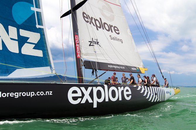 America's Cup Sailing on Auckland's Waitemata Harbour - Leaving Quay Street for Waitemata Harbour