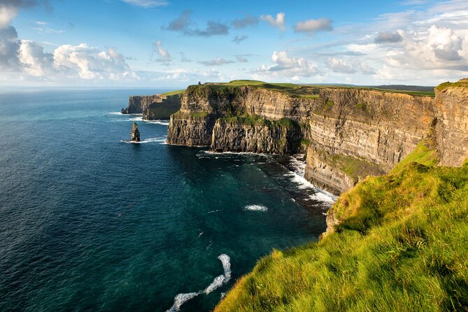 Aran Islands and Cliffs of Moher Day Cruise sailing from Galway City Docks - The Cliffs of Moher from sea level