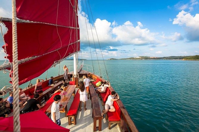 Around Koh Samui Day Cruise Tour By Red Baron Chinese Sailboat - Swimming and snorkeling in the coral reef areas