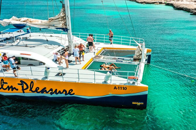 Aruba Afternoon Snorkel Sail aboard Palm Pleasure Catamaran - Crew support makes this workable for beginners