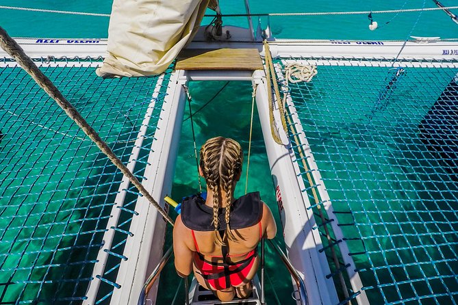 Aruba Morning Snorkel Sail aboard Palm Pleasure Catamaran - Choosing snorkeling or the SNUBA upgrade