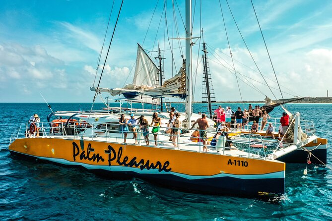 Aruba Morning Snorkel Sail aboard Palm Pleasure Catamaran - Boca Catalina offers calm water and marine life