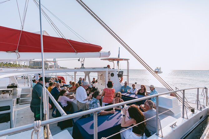 Aruba Sunset Sail Dinner Cruise with Open Bar by Catamaran - Sunset views from the catamaran deck