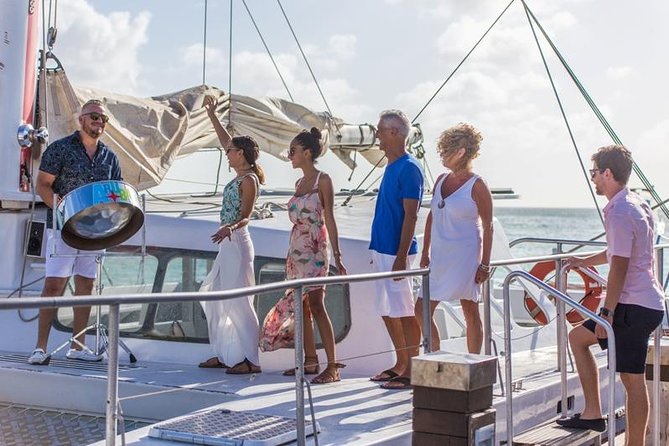 Aruba Sunset Sail with Caribbean Dinner and Live Music - Dinner aboard the catamaran