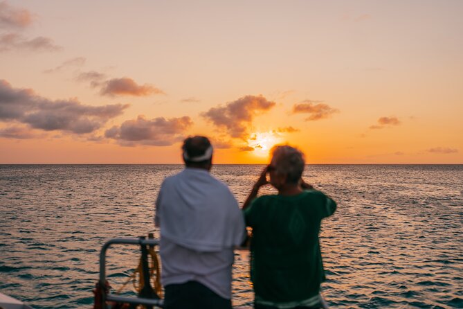 Aruba Sunset Sail with Caribbean Dinner and Live Music - Steel drums, crew humor, and the social mood