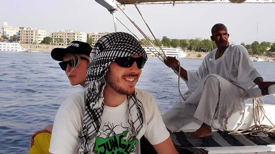 Aswan Private Felucca Ride: Sail Around Elephantine Island. - Sailing around historic Elephantine Island