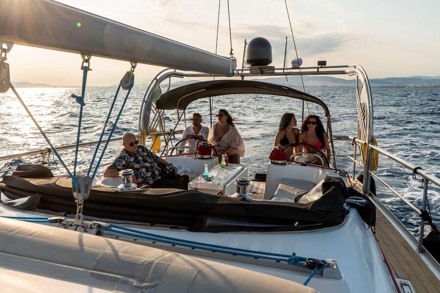 Athens Riviera: Private daily sailing cruise with lunch - A Greek lunch prepared on board