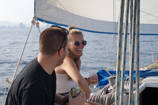 Authentic Barcelona Sailing Tour with Swim & Drinks - Pont del Petroli and the open-water portion