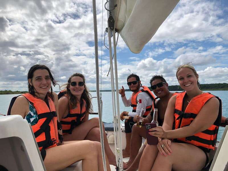 Bacalar: Group Sailing Trip with Swimming and Drinks - Bird Island and a second chance to swim