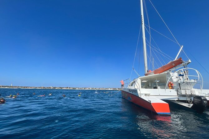 Banana Adventure Catamaran Tropical Sunset Sail - From MooMba Beach to Oranjestad harbor