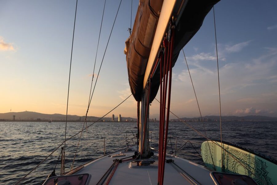 Barcelona: 2-Hour Sailboat Tour with Paddle Boarding - Snacks, soft drinks, and a glass of cava