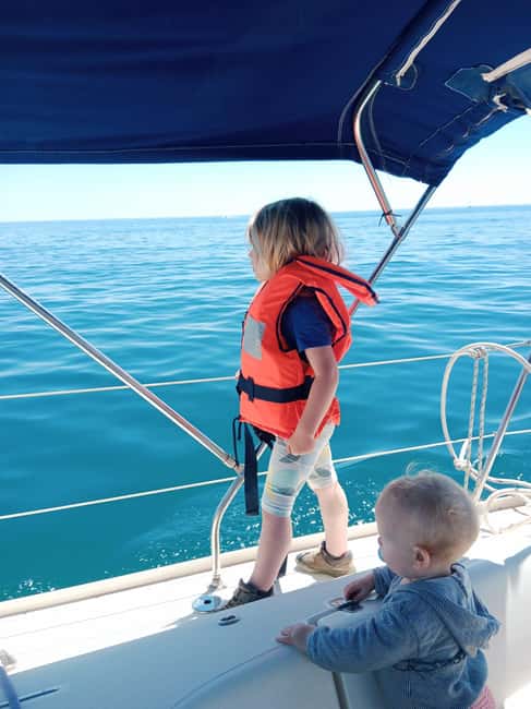Barcelona Badalona : Sailboat Tour, Snacks, Drinks, Swimming - Barcelona from the deck