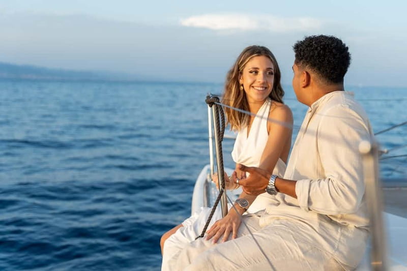 Barcelona: Catamaran Cruise w/ Sailing, Wine, & Tapa - Wine, tapas, and an easy return to harbor