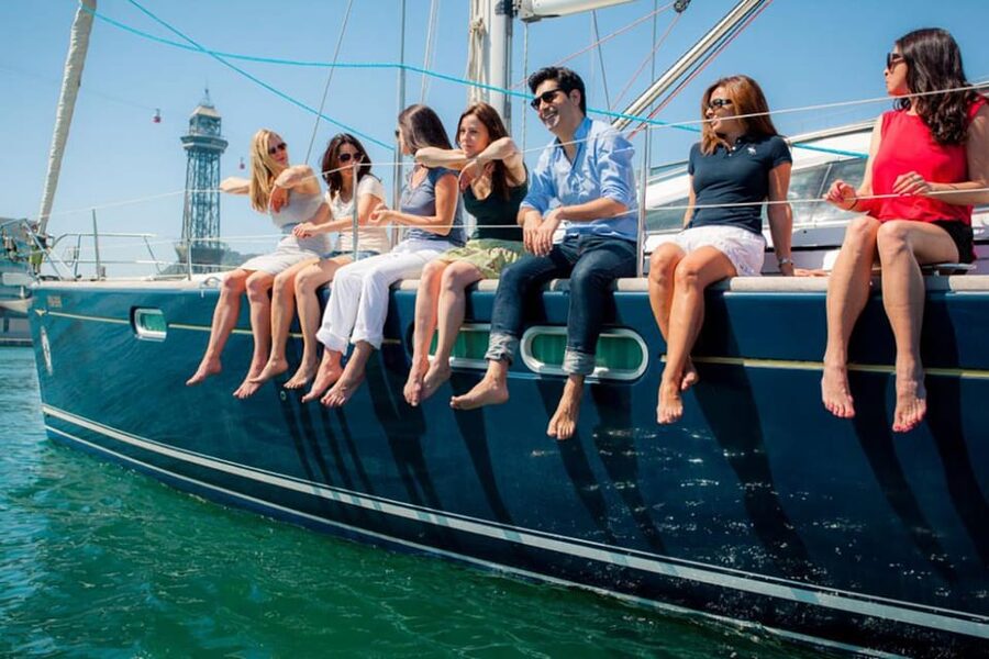 Barcelona: Private Luxury Sailing Tour - Leaving Port Olimpic for a sea-level view of Barcelona