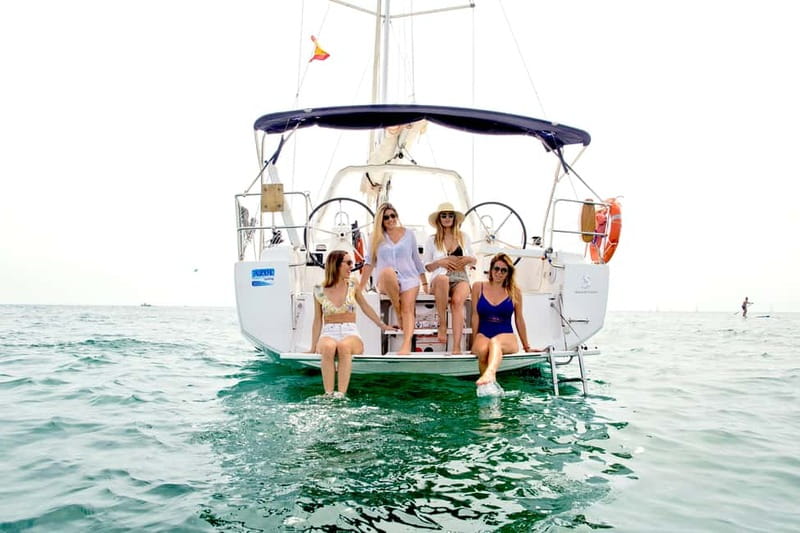Barcelona: Private Sailing Trip with Drinks & Snacks (max 9) - Sailing away from Port Olímpic