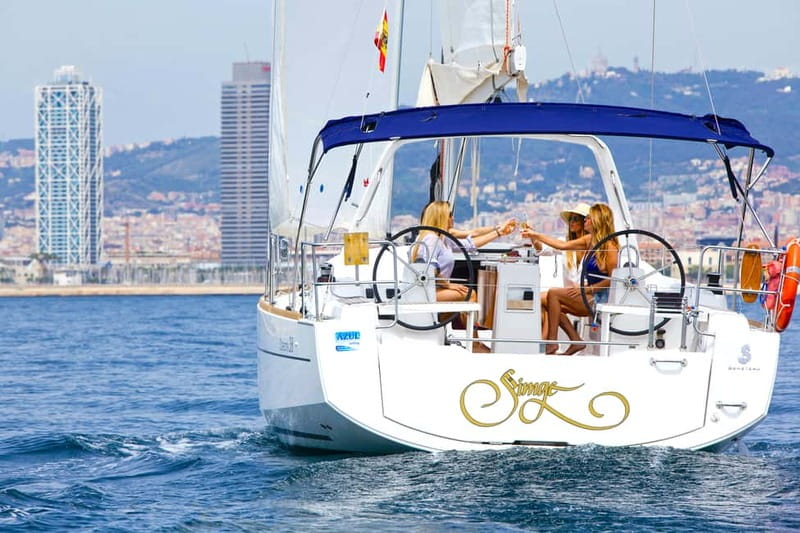 Barcelona: Private Sailing Trip with Drinks & Snacks (max 9) - Swimming in the Mediterranean