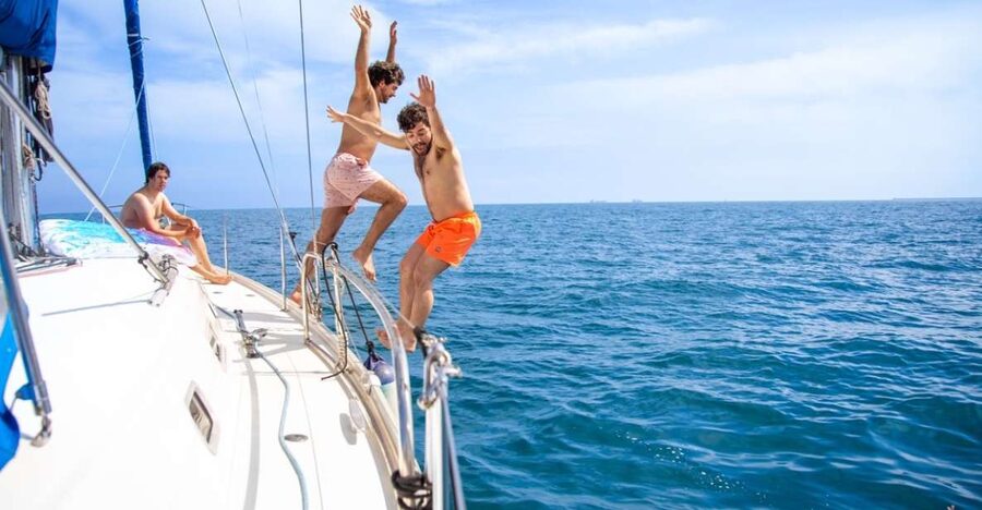 Barcelona: Sailboat Tour with Swimming, Snacks and Drinks - Snacks, drinks, and time on deck