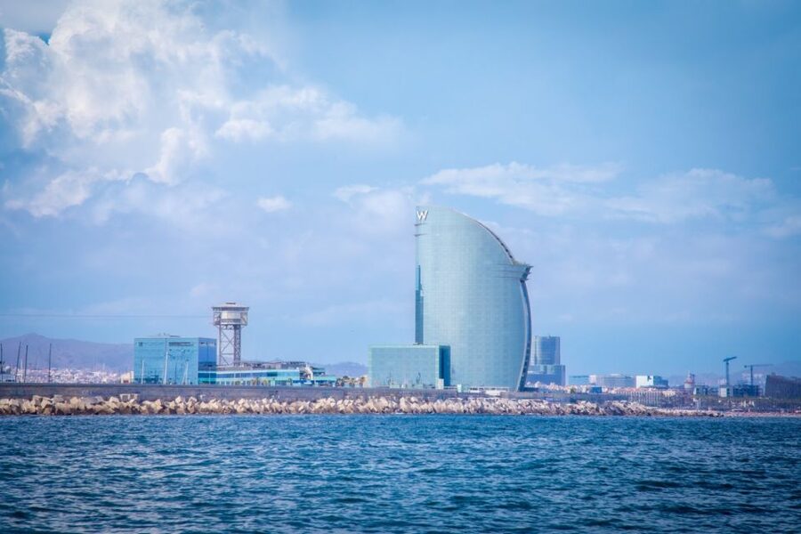 Barcelona: Sailboat Tour with Swimming, Snacks and Drinks - The Mediterranean swim stop