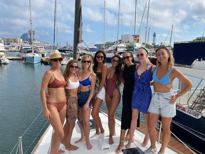 Barcelona: Sailing Tour + Food, Drinks, Swim & Sunset Option - Barceloneta Beach and the Mediterranean swim stop