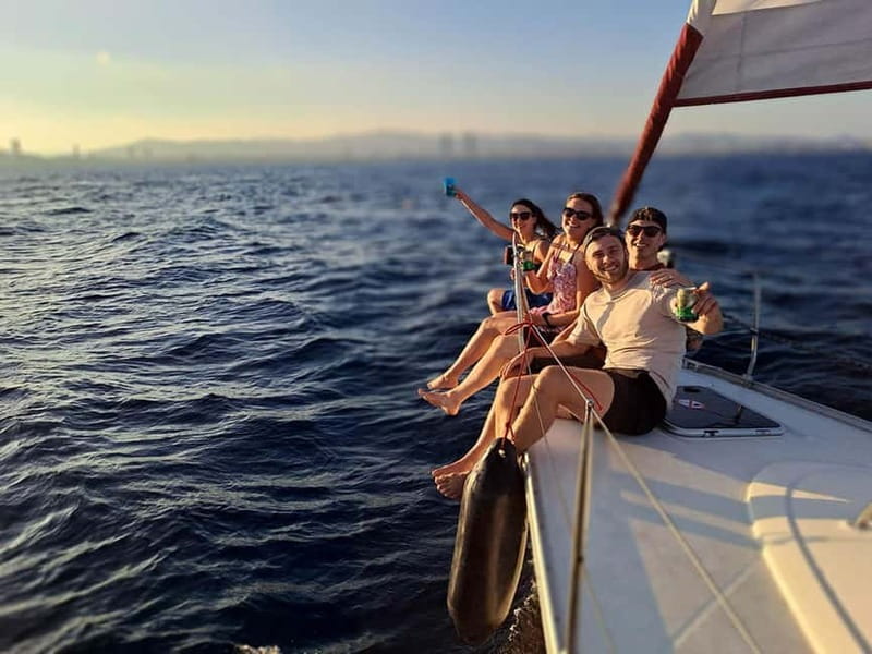 Barcelona: Sailing Tour with Drinks and Snacks - The first 30 minutes: leaving Barcelona by water