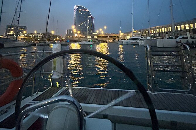 Barcelona: Sailing Tour with Tapas, Drinks, Swim & Sunset Option - Cava, seafood tapas, and a social table