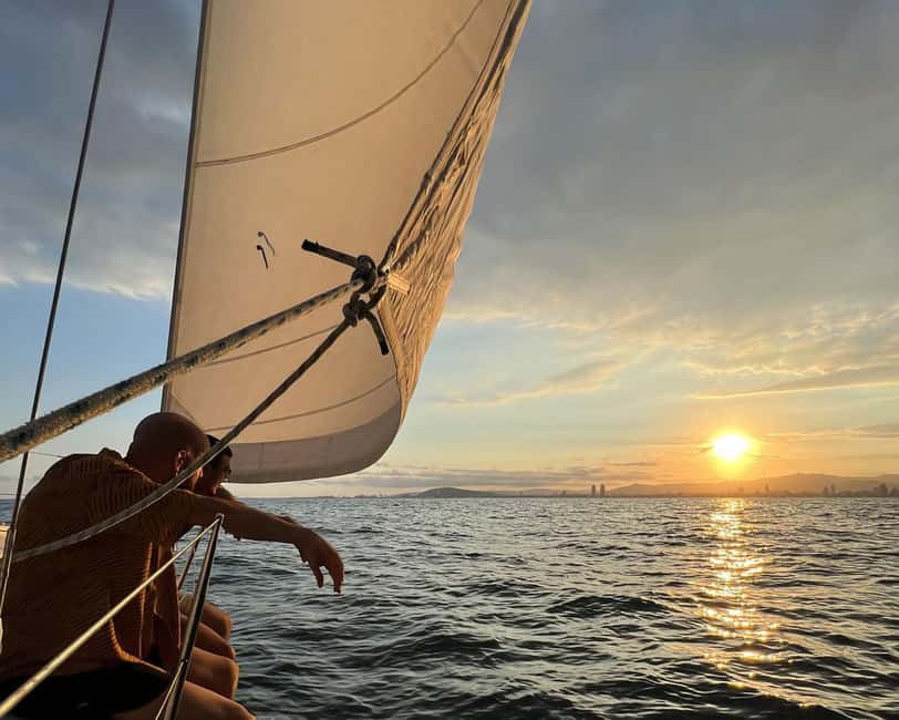 Barcelona: Sailing with Open Bar, Catalan Snack & Swim Stop - The first 45 minutes: a gentle coastal cruise