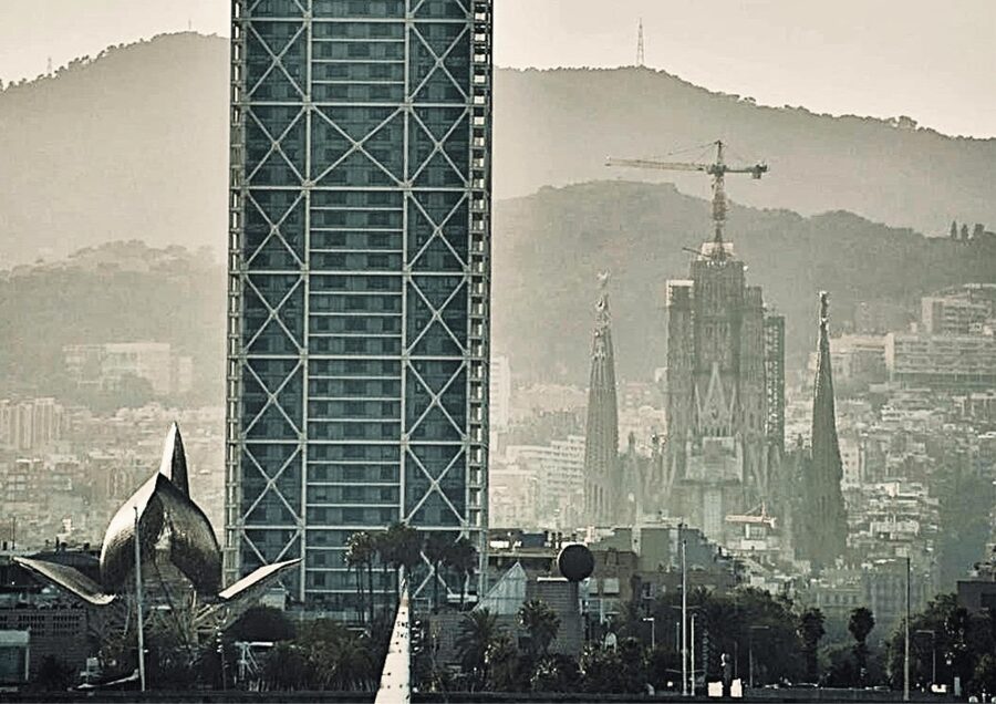 Barcelona Sightseeing Sailing - Barcelona’s skyline from a small sailing boat