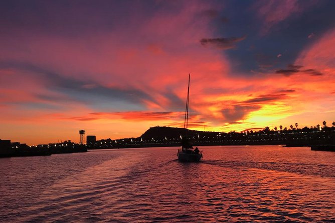 Barcelona Sunset and Day Sailing Cruise - Leaving Port Olímpic Behind