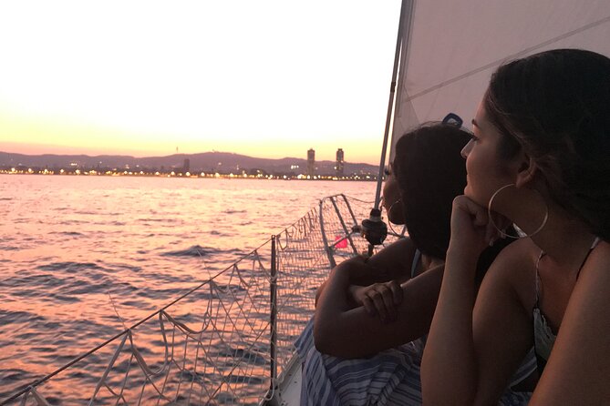 Barcelona Sunset Private Sailing & Live Spanish Guitar & open Bar - The Goldfish and Barcelona’s Olympic waterfront
