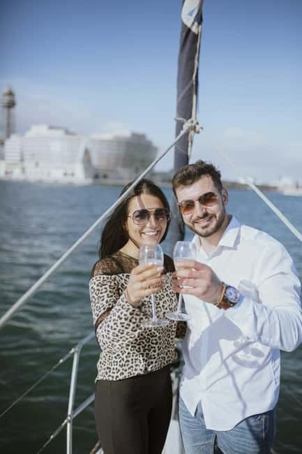 Barcelona: Sunset Sailboat Cruise with Open Bar and Snacks - Leaving Olympic Port with Barcelona behind you