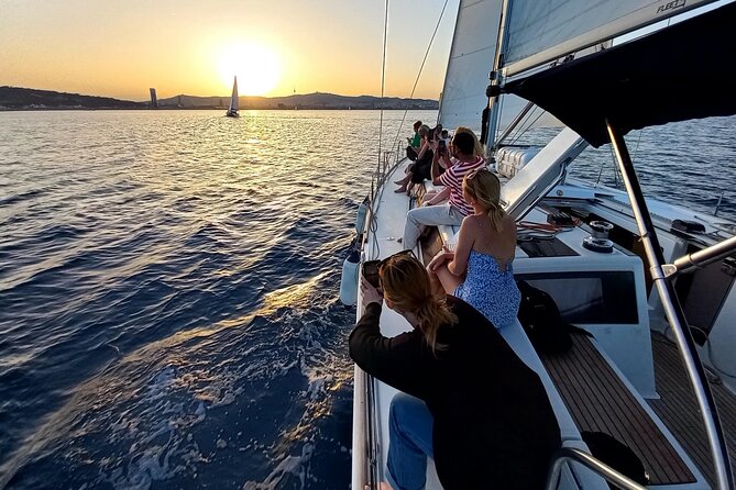 Barcelona Sunset Sailing Cruise from Port Olímpic with Open Bar - The commercial port drawbridge and Maremagnum