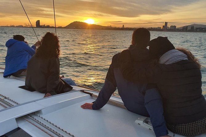 Barcelona Sunset Sailing Cruise from Port Olímpic with Open Bar - The captains and the tone on board