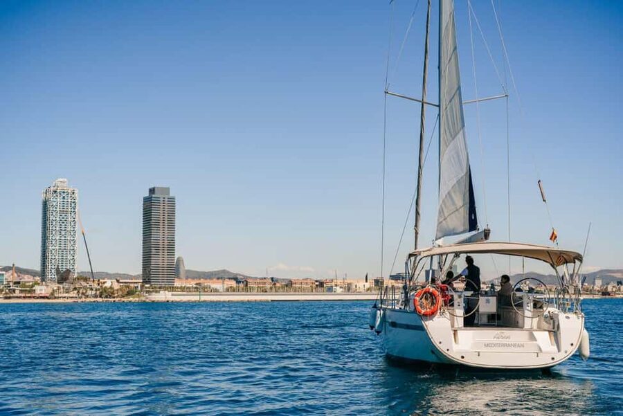 Barcelona Sunset Sailing Experience with open bar and snakcs - Setting sail from Port Olímpic