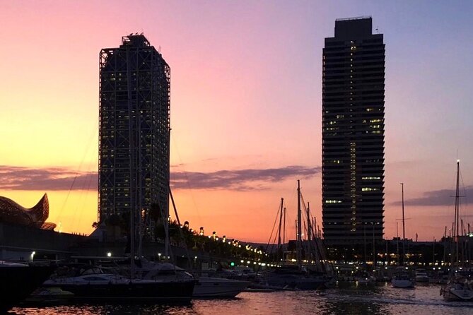 Barcelona Sunset Sailing with Open Bar of Cava and Snacks - Barceloneta from the open water