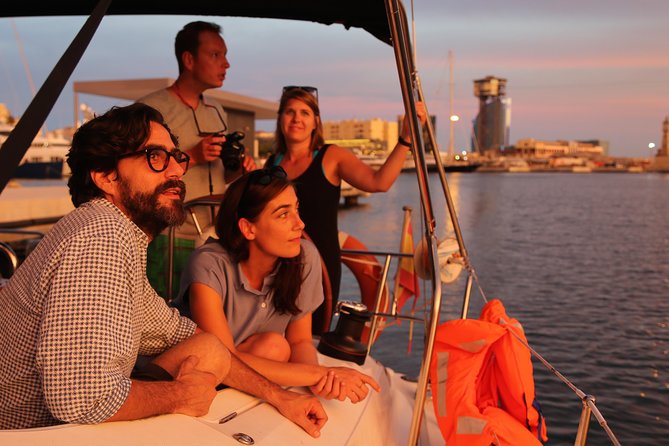 Barcelona Unique Sunset Sailing Experience with Tapas & Open Bar - Open drinks and optional live music