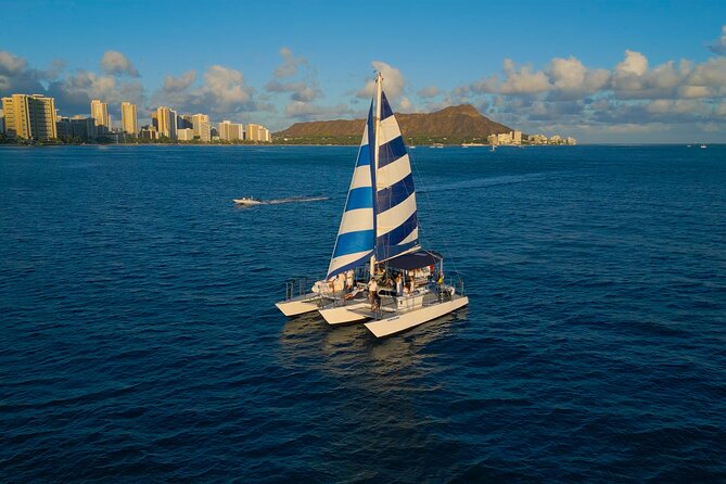 Best Waikiki Sunset Cruise:BYOB Sunset Sail with Swimming - Fireworks, whales, turtles, and other possible bonuses